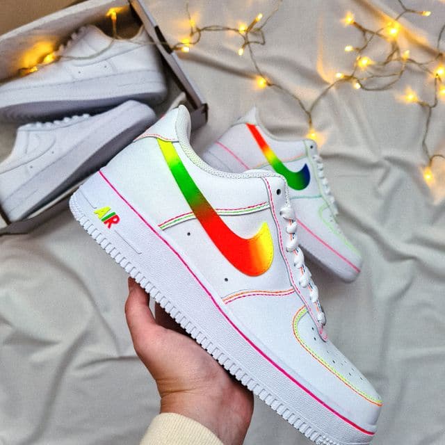 Neon Yellow Air Force 1 | Custom Handpainted Sneakers