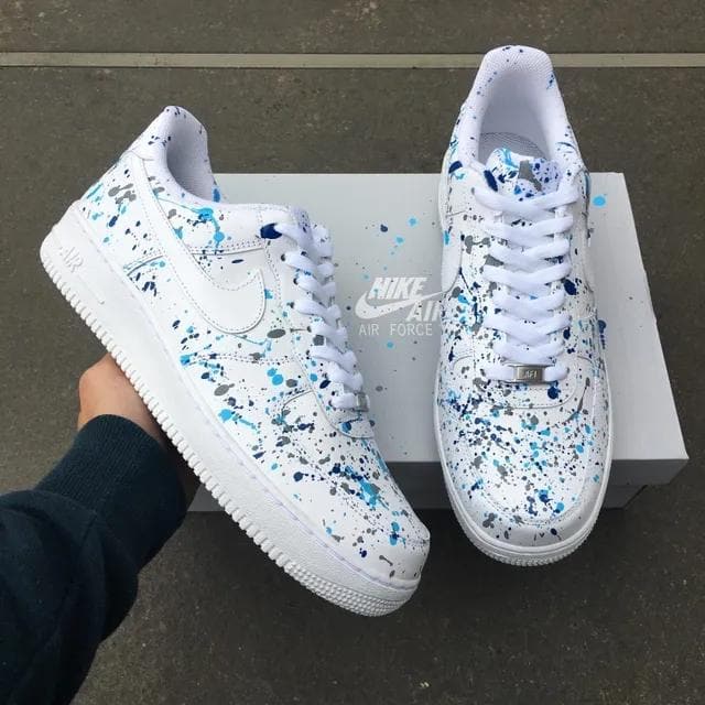 Buy Blue Gray Air Force 1 Custom Nike Air Force 1 Blue Gray Online in India  