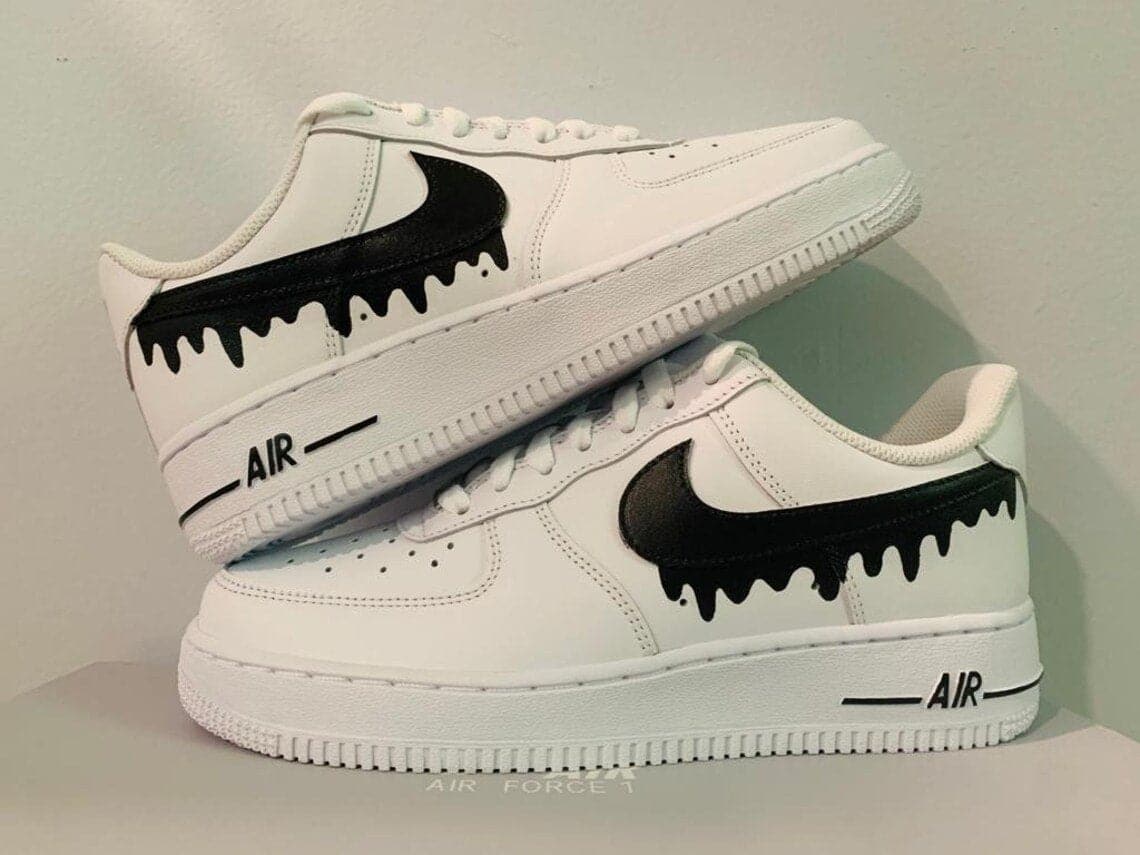 Black Drip Custom Nike Air Force 1 – insdrip