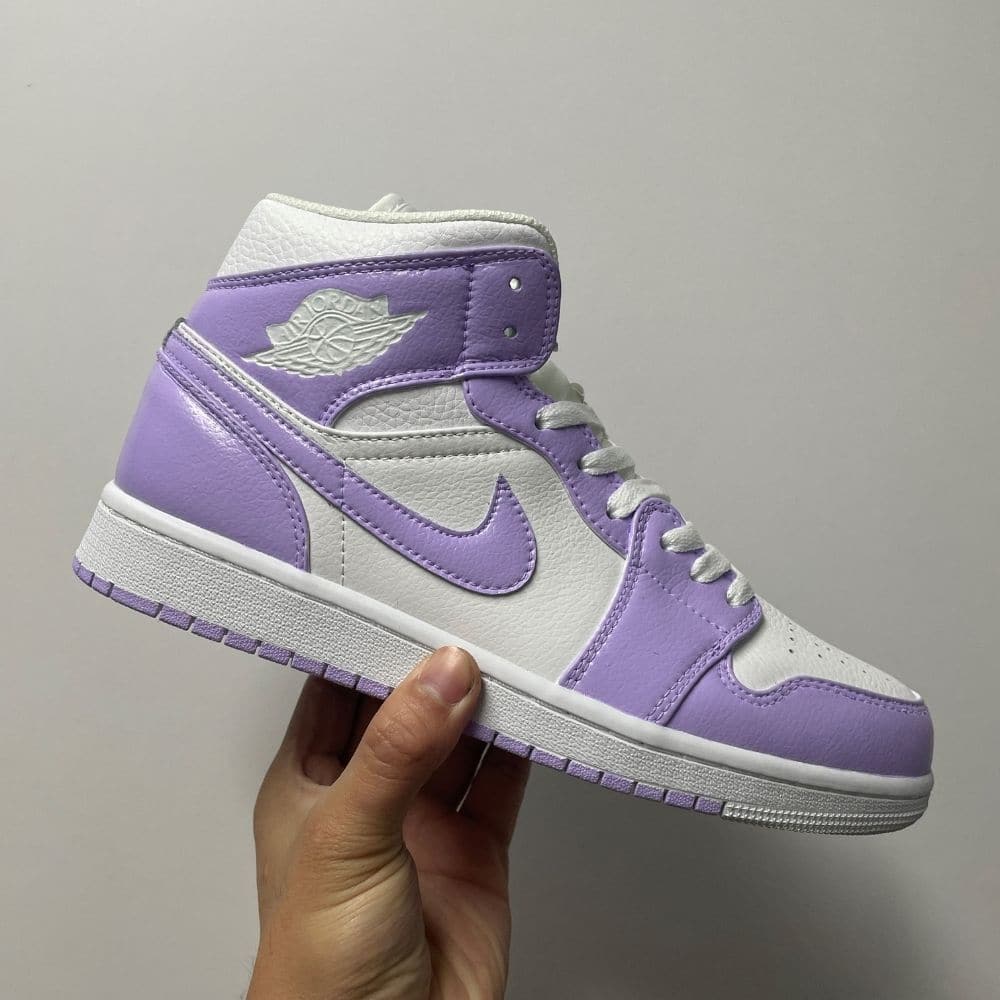 Custom Painted Purple Prism Jordans