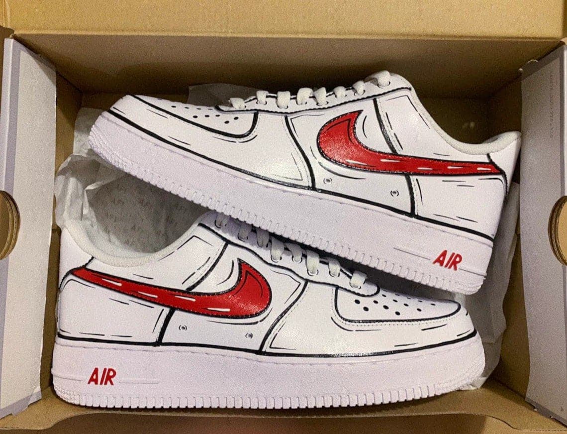 Cartoon Nike Air Force 1 Custom Shoes Sneakers – insdrip