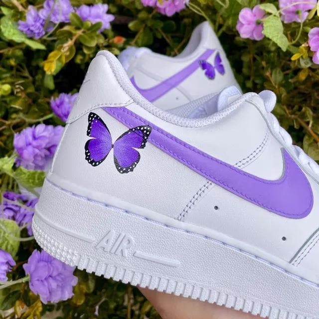 Custom Air Force 1 Purple Butterfly Dreamland – insdrip