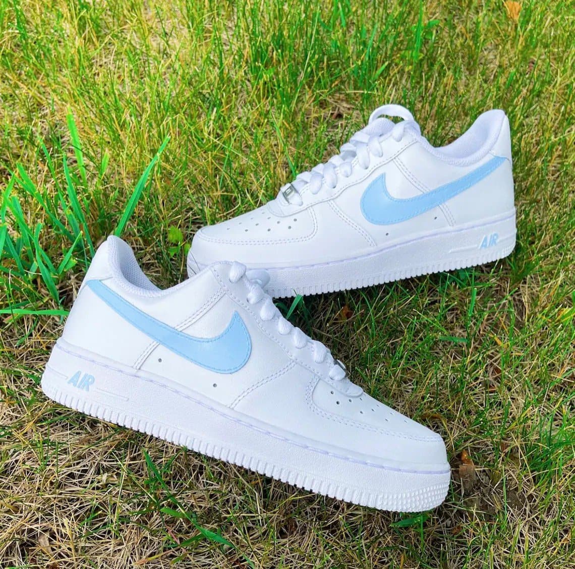 Baby Blue Custom Nike Air Force 1 Light Blue (hecho Por Encargo) – Insdrip