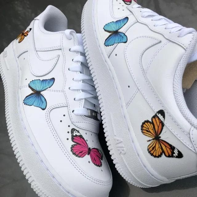 Personalizado Air Force 1 Triple Butterfly – insdrip