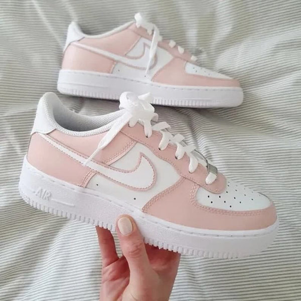 custom air force 1 barely rose nike air – insdrip